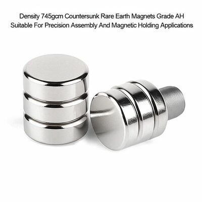 İyi fiyat Density 745gcm Countersunk Rare Earth Magnets Grade AH Suitable For Precision Assembly And Magnetic Holding Applications çevrimiçi