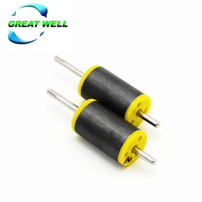 19X20 Injection Molded Ferrite Ndfeb Small Cylinder Magnets Rotor With Shaft